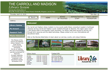 Tablet Screenshot of carrollmadisonlibraries.org